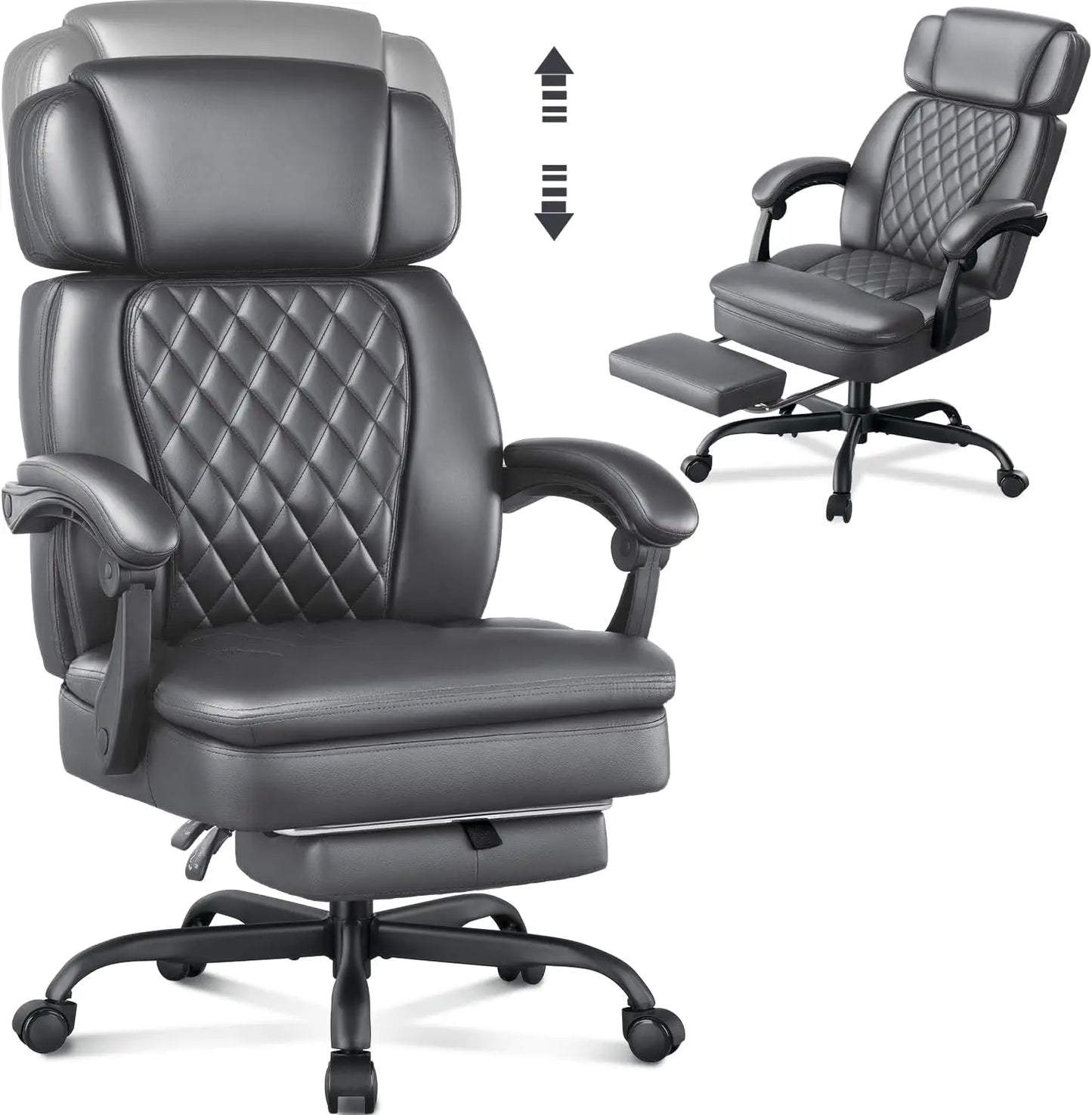 Guangbai Executive Office Chair Footrest Big And Tall