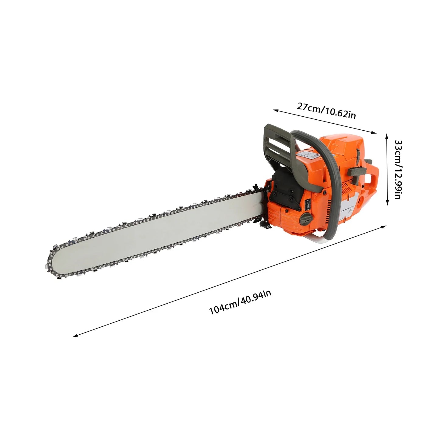 Gasoline Chainsaw 2 Stroke Engine For Wood Cutting Power
