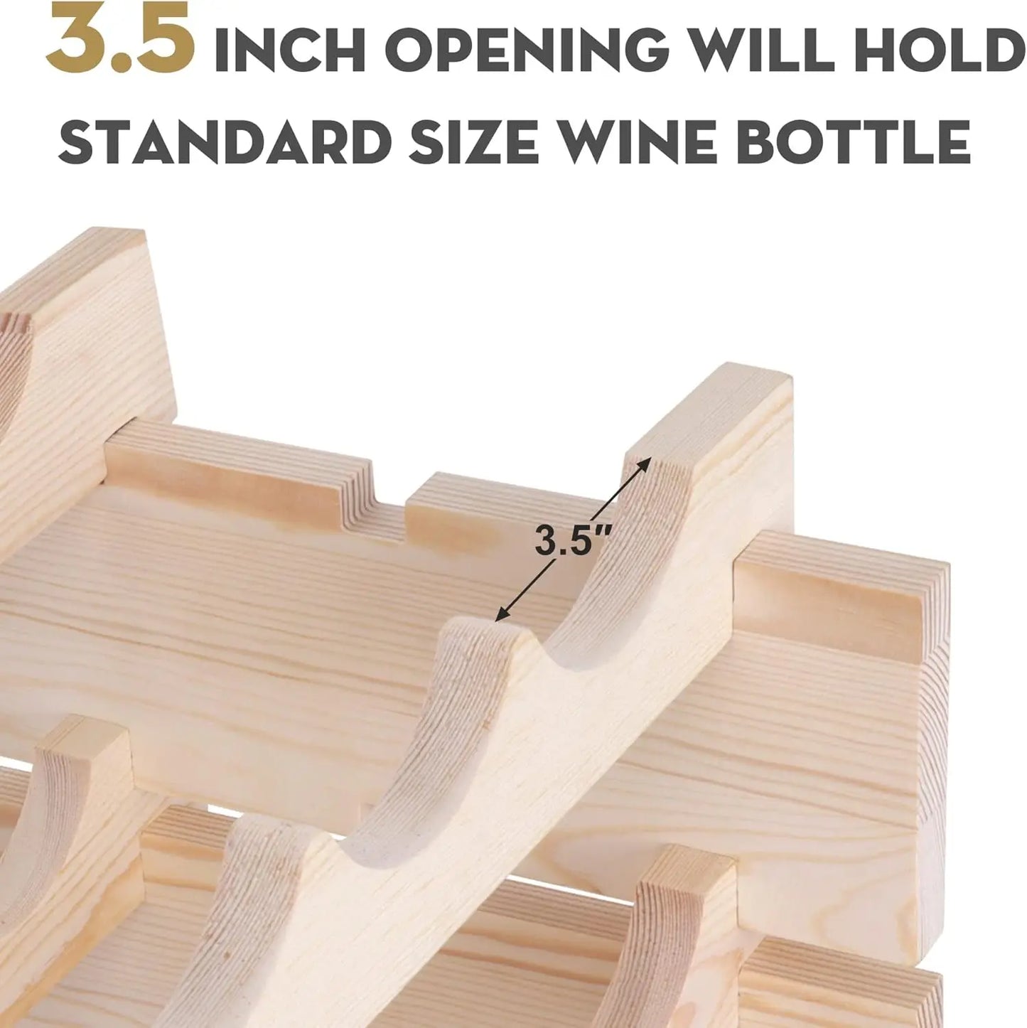 Hign-concerned 96 Bottles Stackable Modular Wine Rack 8 Tier