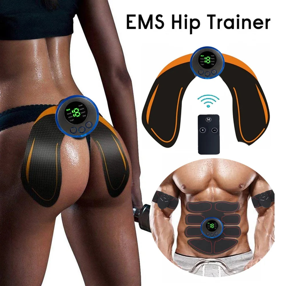 CAMMUO USB Rechargeable EMS Muscle Stimulator Hip Abdominal Trainer