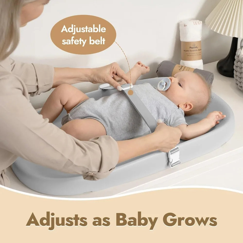 Papablic Wipeable Baby Changing Pad With Removable Strap