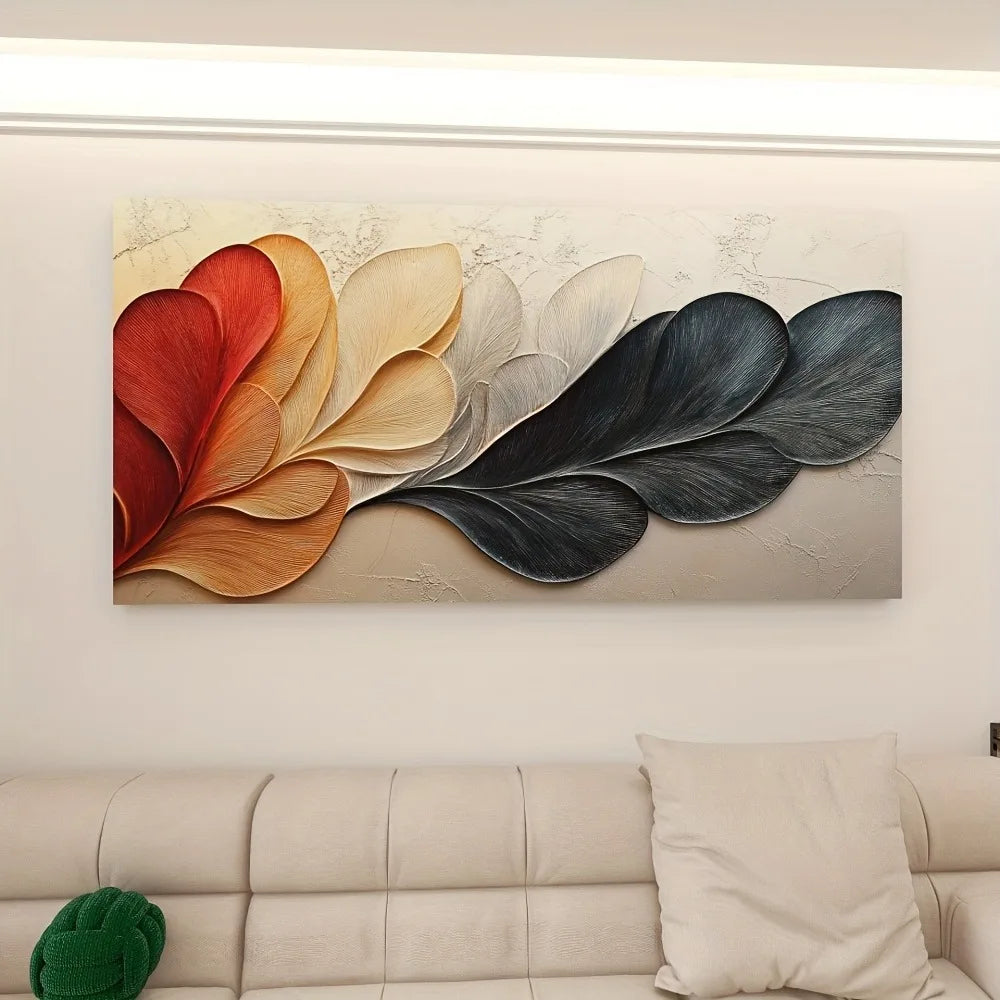 Hign-Concerned Vibrant Leaf Canvas Art Print Wall Decor