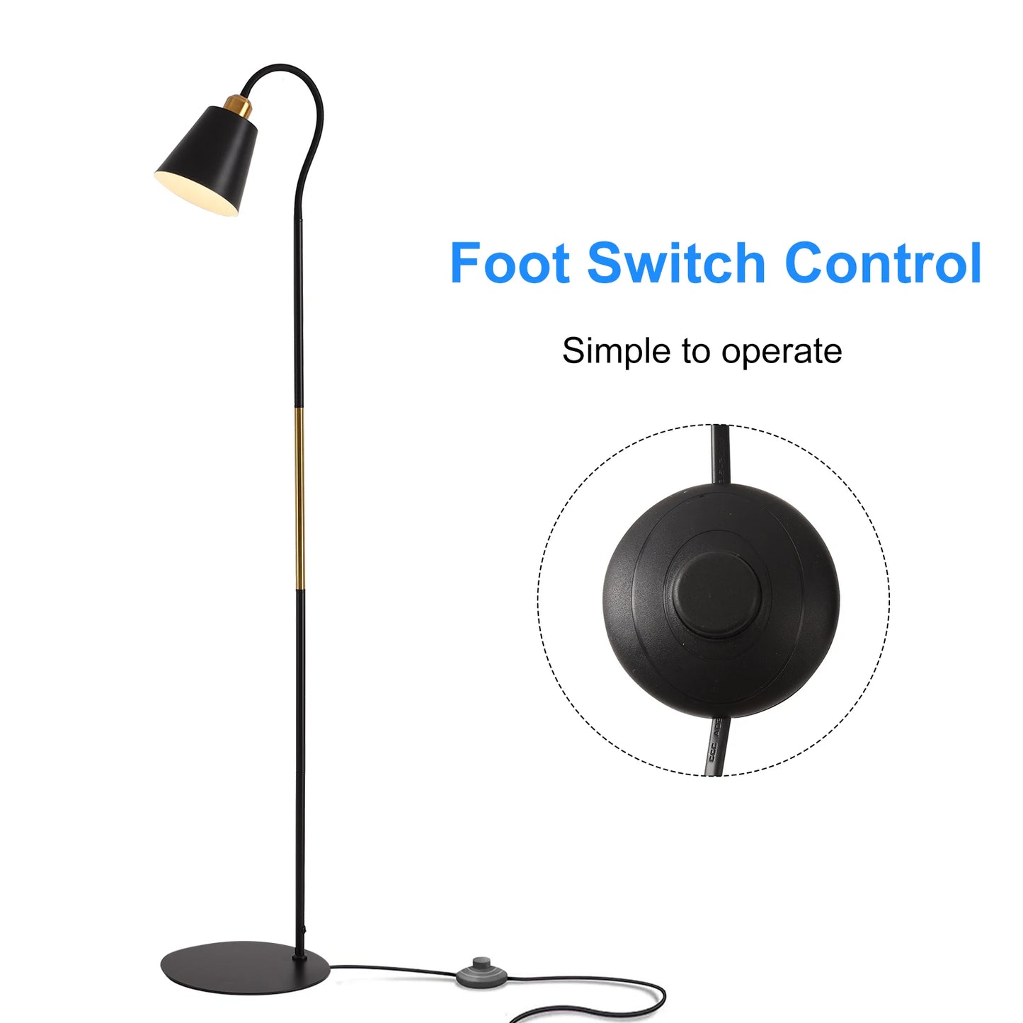 Hign-Concerned Modern Floor Lamp LED Standing Adjustable