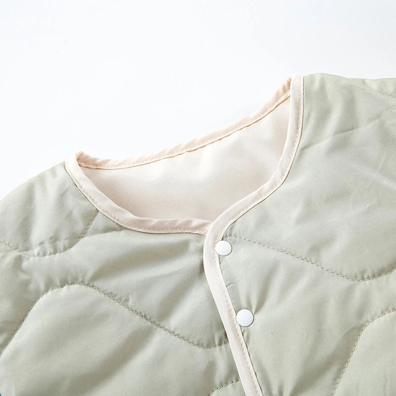 Guangdong Kids Quilted Puffer Jacket Hood Zipper Closure