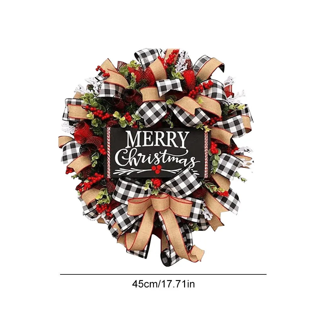 Shunmaii Christmas Wreath Decorative Holiday Festive Gift