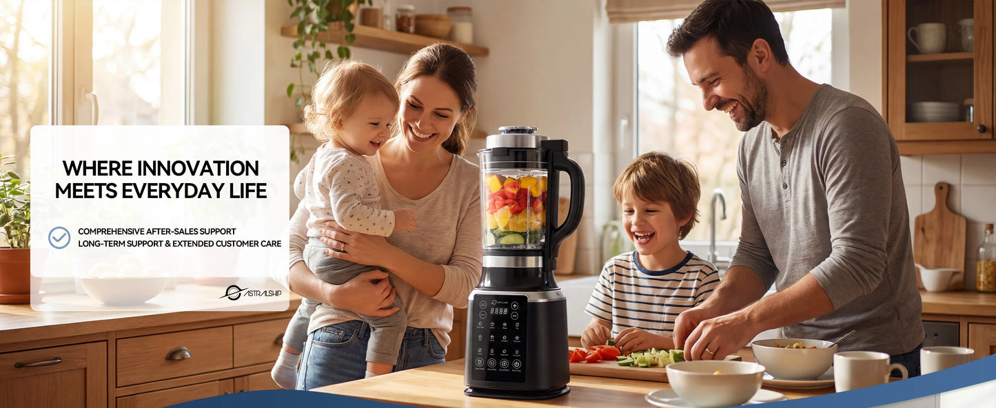 Astralship ASH01-B 1500W High Speed Countertop Blender 14 Presets Auto Clean