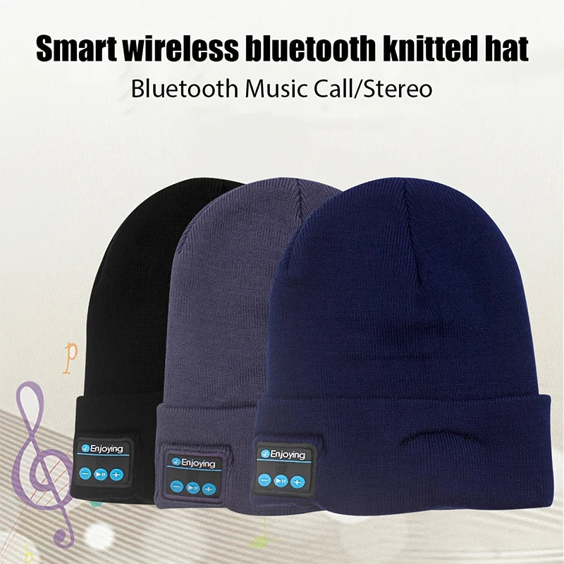 Winter Sports Bluetooth Beanie With Wireless Headset Speaker Cap