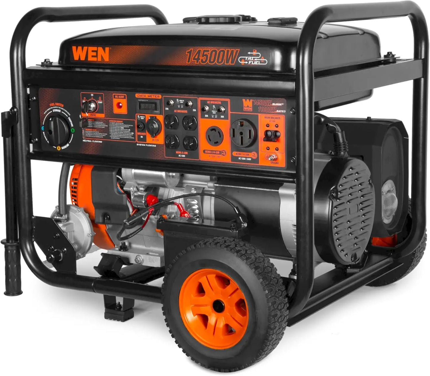 Hign-concerned 14500 Watt Tri-Fuel Generator 120V 240V
