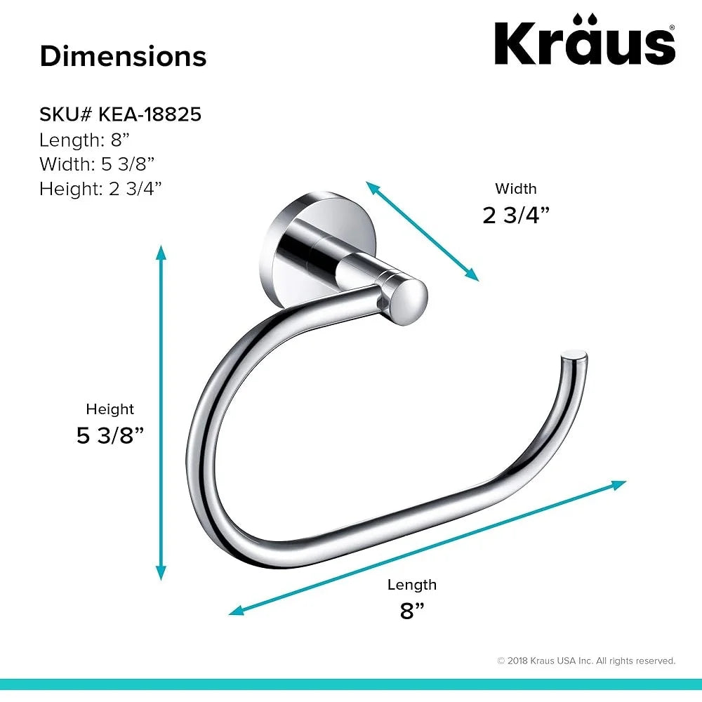 DUTRIEUX Towel Ring Wall Mount Finish Easy Install