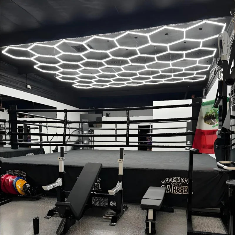 SHIYAN RGBW Hexagon Modular Honeycomb Ceiling Light Fixture
