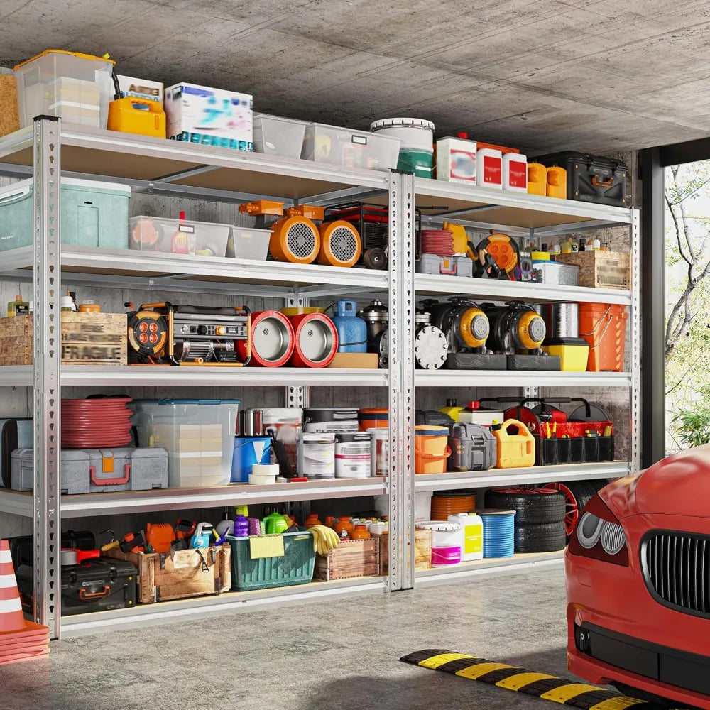 Garage Shelving Unit 5 Tier Steel Storage Rack 2500 Lbs