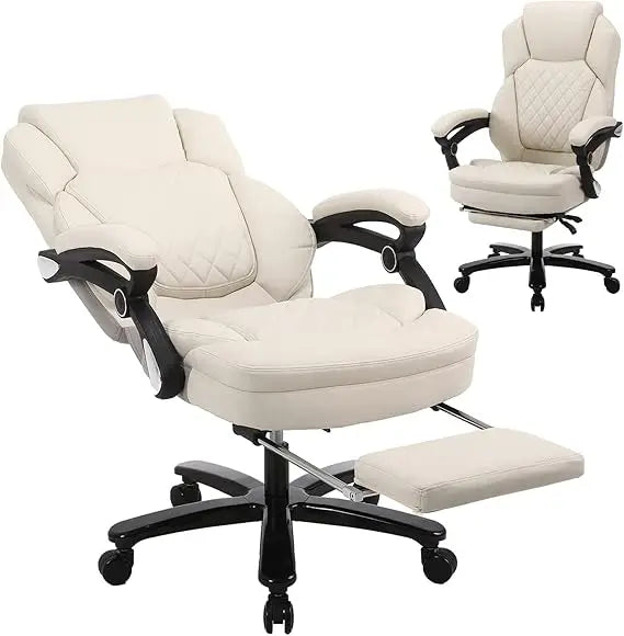 XUYUAN Big And Tall Ergonomic Office Chair With Footrest