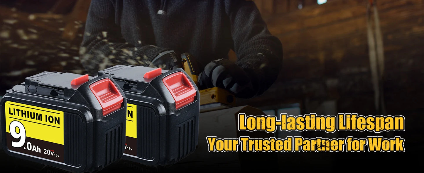 VANON 18V Li Ion Battery 9000mAh for Dewalt XR DCB Series