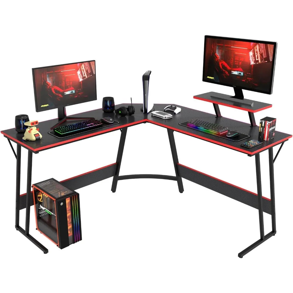 L Shaped Corner Gaming Desk For Home Office And Study