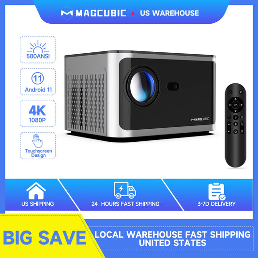 Magcubic HY350 Android 11 4K Projector With WiFi6 Voice Control