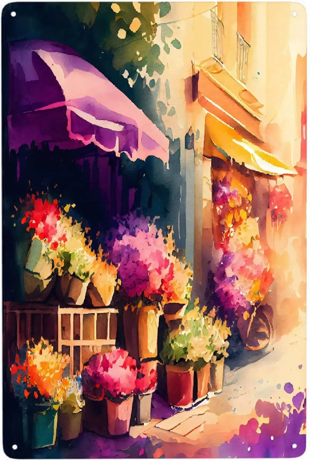 Clear Picture Flower Metal Poster Aluminum Wall Art