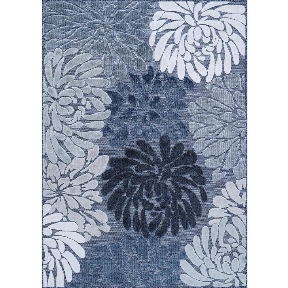 XMSJ Floral Indoor Outdoor Rug for Living Room and Patio