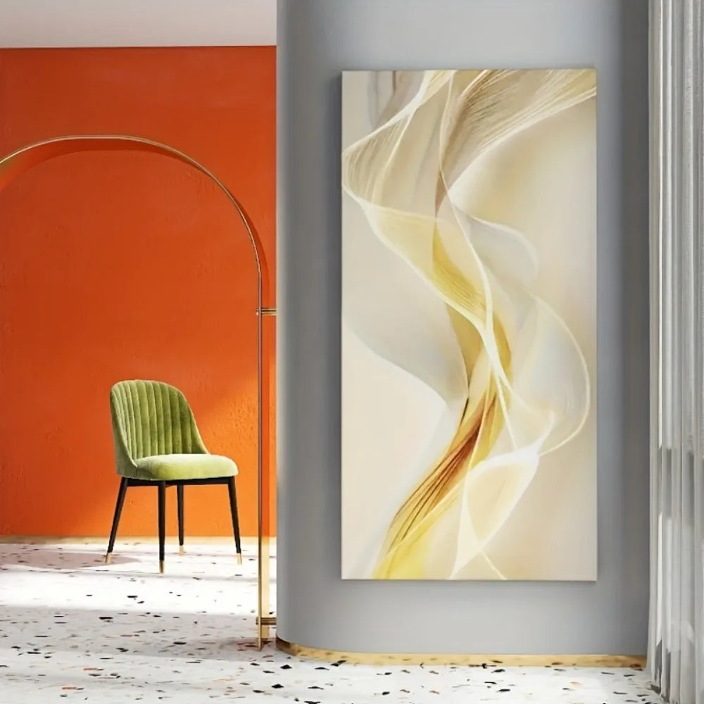 Hign Concerned Abstract Canvas Art With Solid Wood Frame
