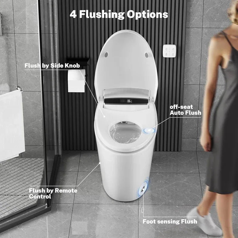 OUCE Smart One Piece Toilet Heated Seat With Night Light
