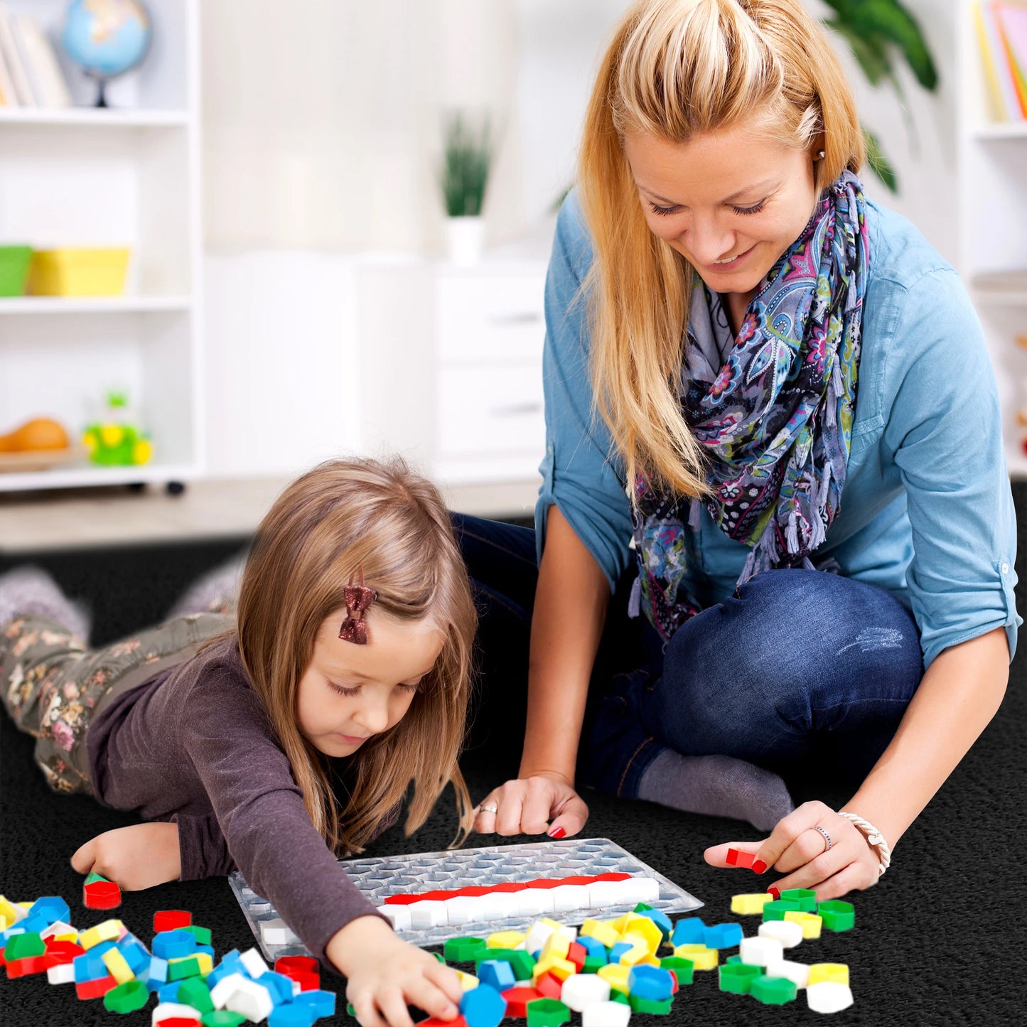 Hign-concerned Living Room Rug Non-Slip Soft Floor Mat