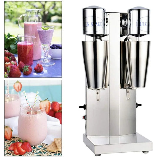 XMSJ Commercial Electric Milkshake Maker 180W Double Head Mixer