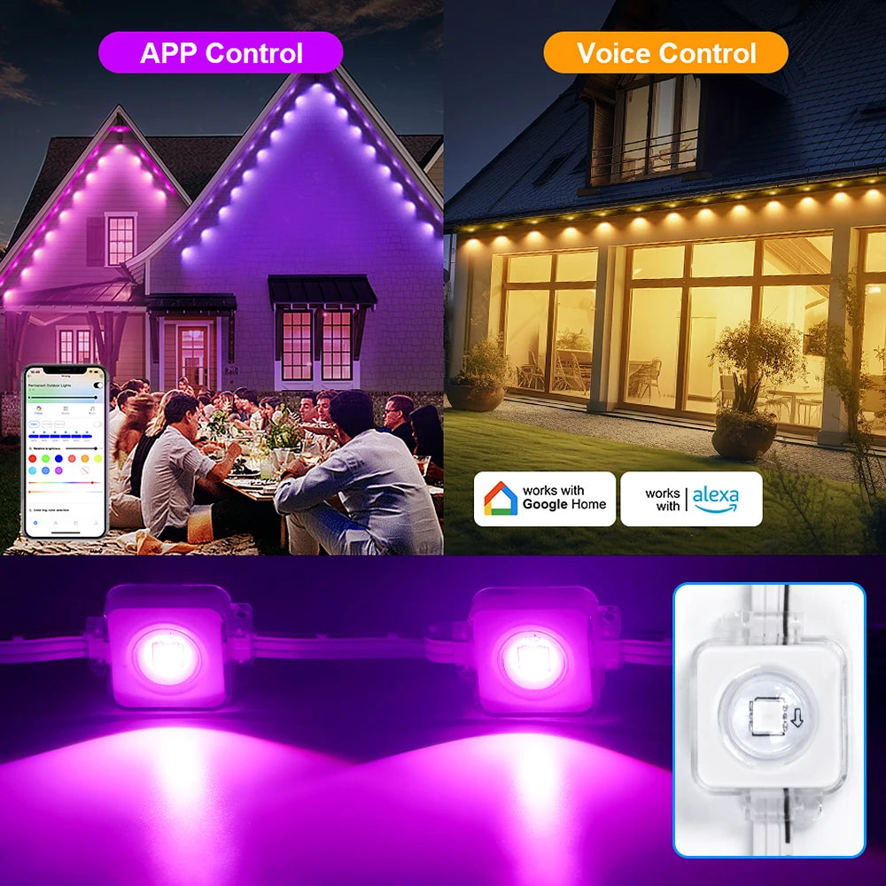 Aiopp Outdoor Lights Smart RGB Northern Lights IP68