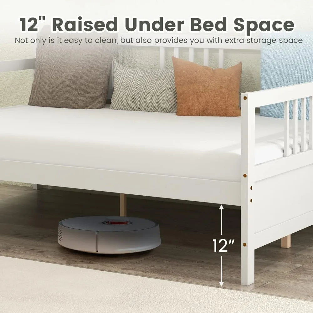 XMSJ Daybed Sofa Bed Frame Wood Slat Support System