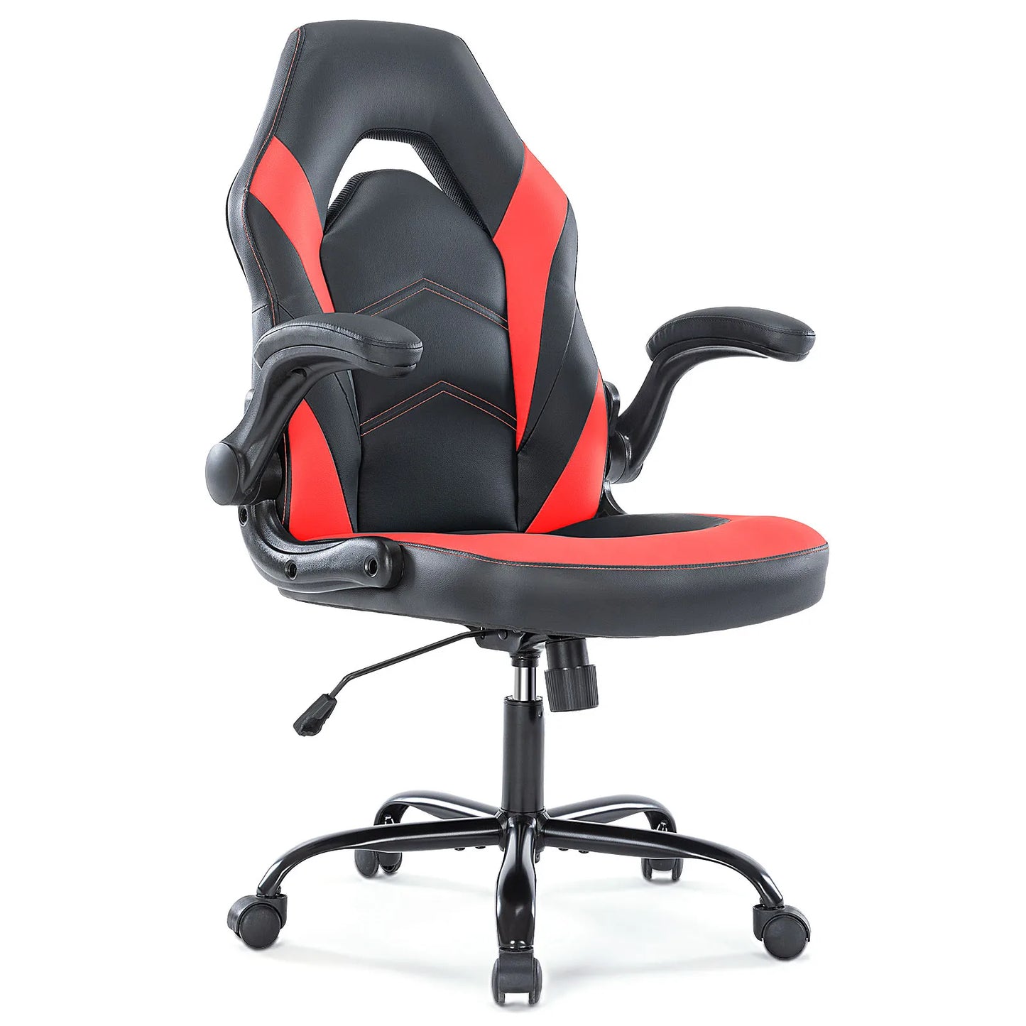 JHK Ergonomic PU Leather Racing Desk Chair With Armrests
