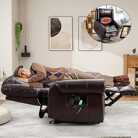 Okin Dual Motor Lay Flat Lift Chair With Massage And Heat