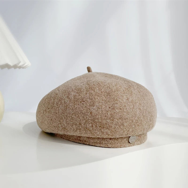 Women's French Art Retro Wool Beret Hat Autumn Winter