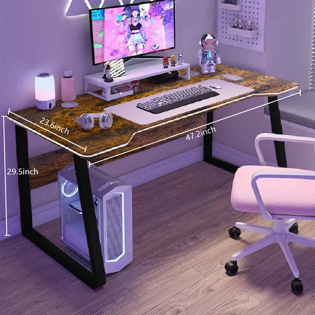 WXJHL Gaming Desk Computer Writing Table Modern Wood Office