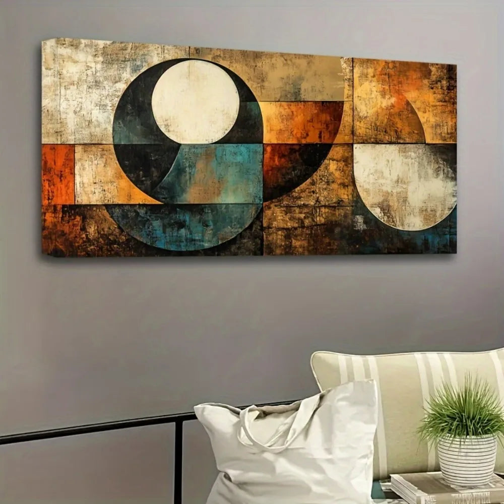 Hign-concerned Abstract Wall Art Framed Living Room Mural
