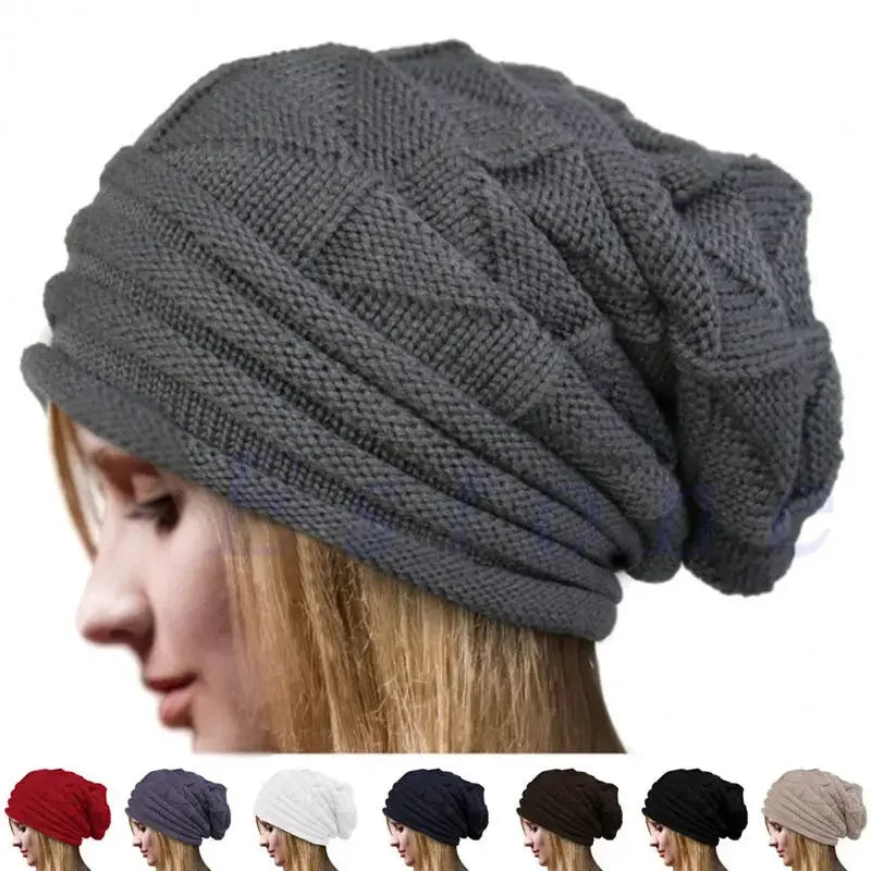 Unisex Winter Beanie Slouchy Knit Hat For Men Women