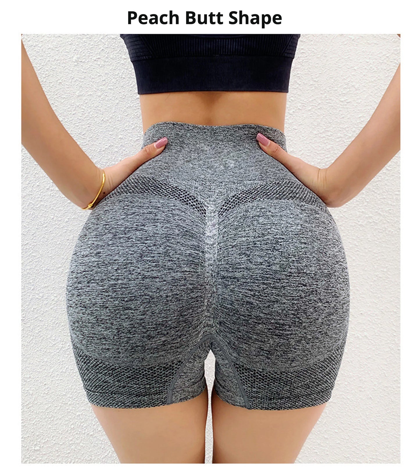 Anyiou Seamless Yoga Shorts High Waist Workout Tights