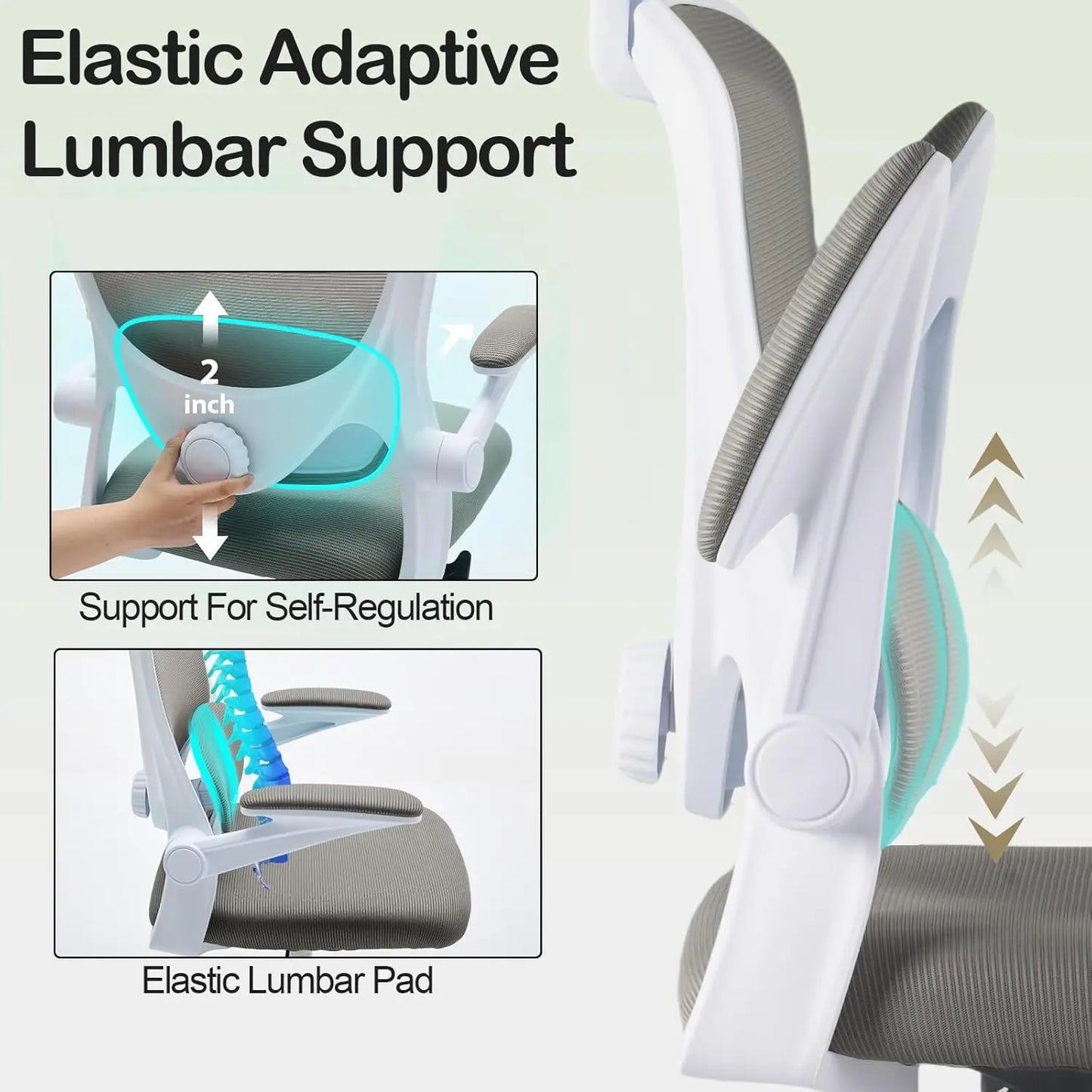 XMSJ Ergonomic Tilt Lock Office Chair With Lumbar Support