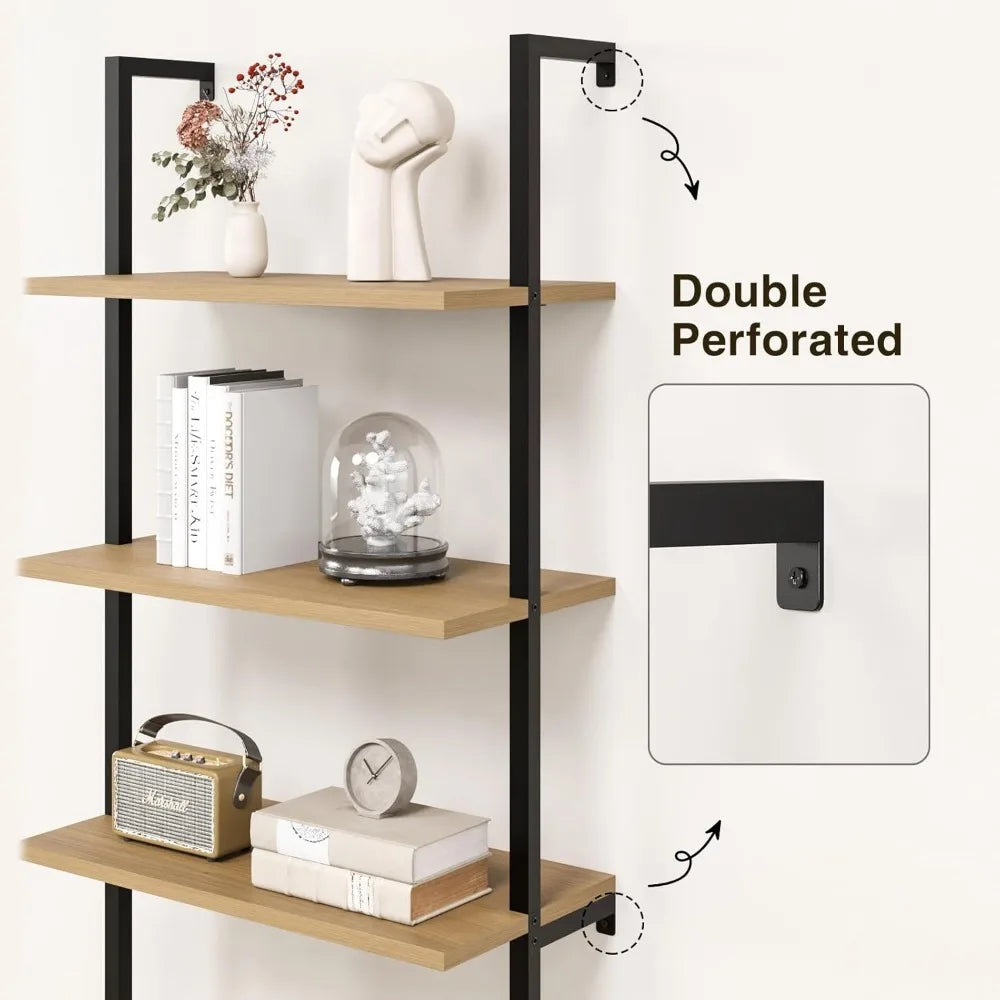 General Ladder Shelf With Cabinets Set Of 2 Wall Mount