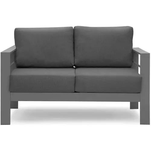 Outdoor All-Weather Conversation Set Aluminum Sectional Sofa