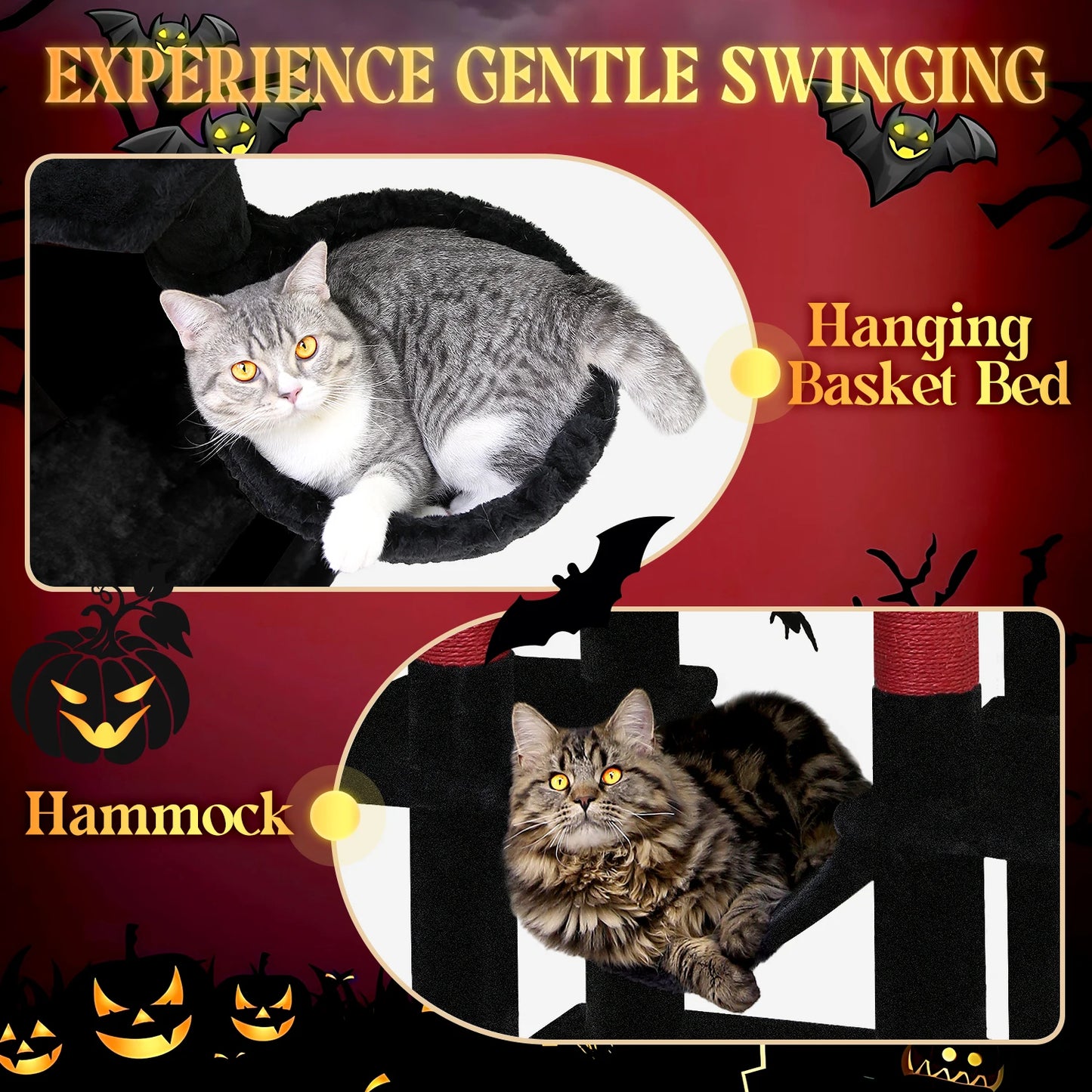 Shandong Cat Tree Gothic Indoor Cat Tower Halloween