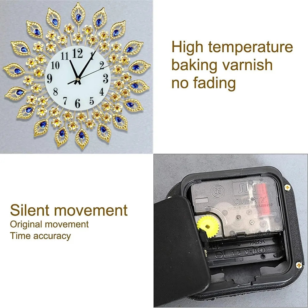 Hign Concerned Chemical Crystal Wall Clock Elegant Design