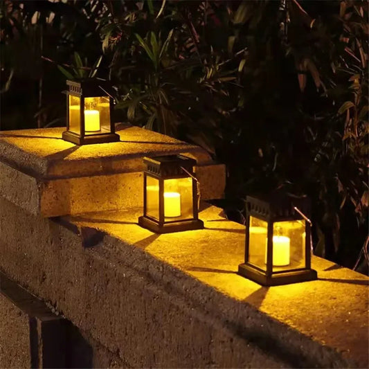 Solar Palace Outdoor Lantern LED Lights for Garden Decor