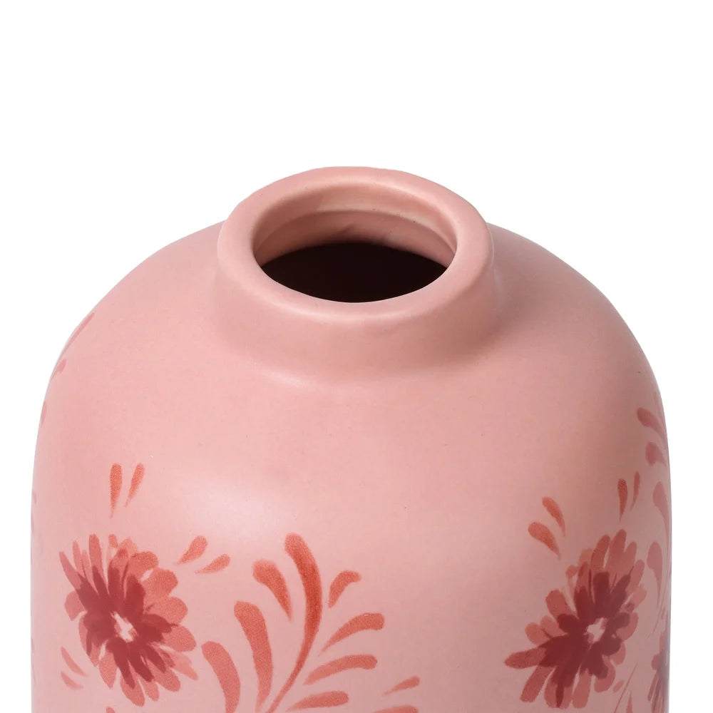XMSJ Decorative Ceramic Vase Hand Painted Floral Design