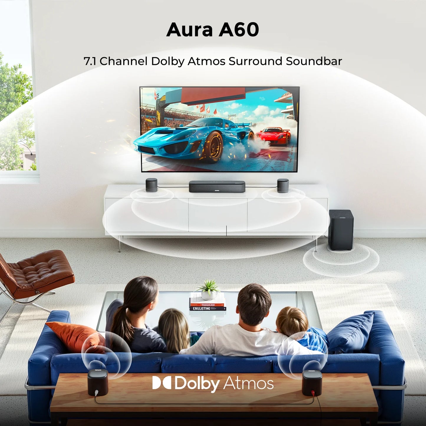 Ultimea 350W 7.1 Soundbar TV Dolby Atmos Home Theater