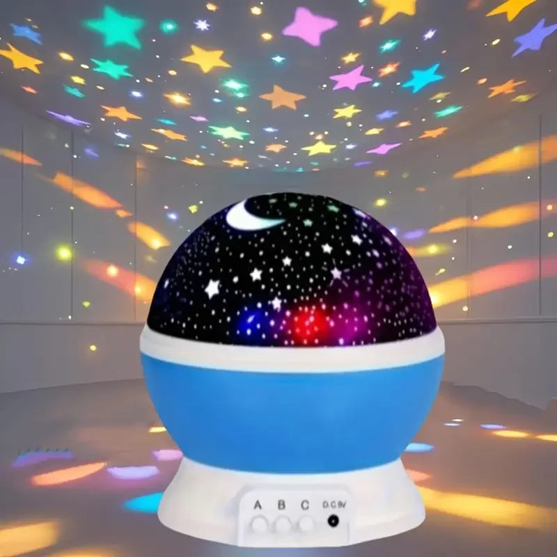 USB Starry Night Light Projector Moon Stars Nine Colors