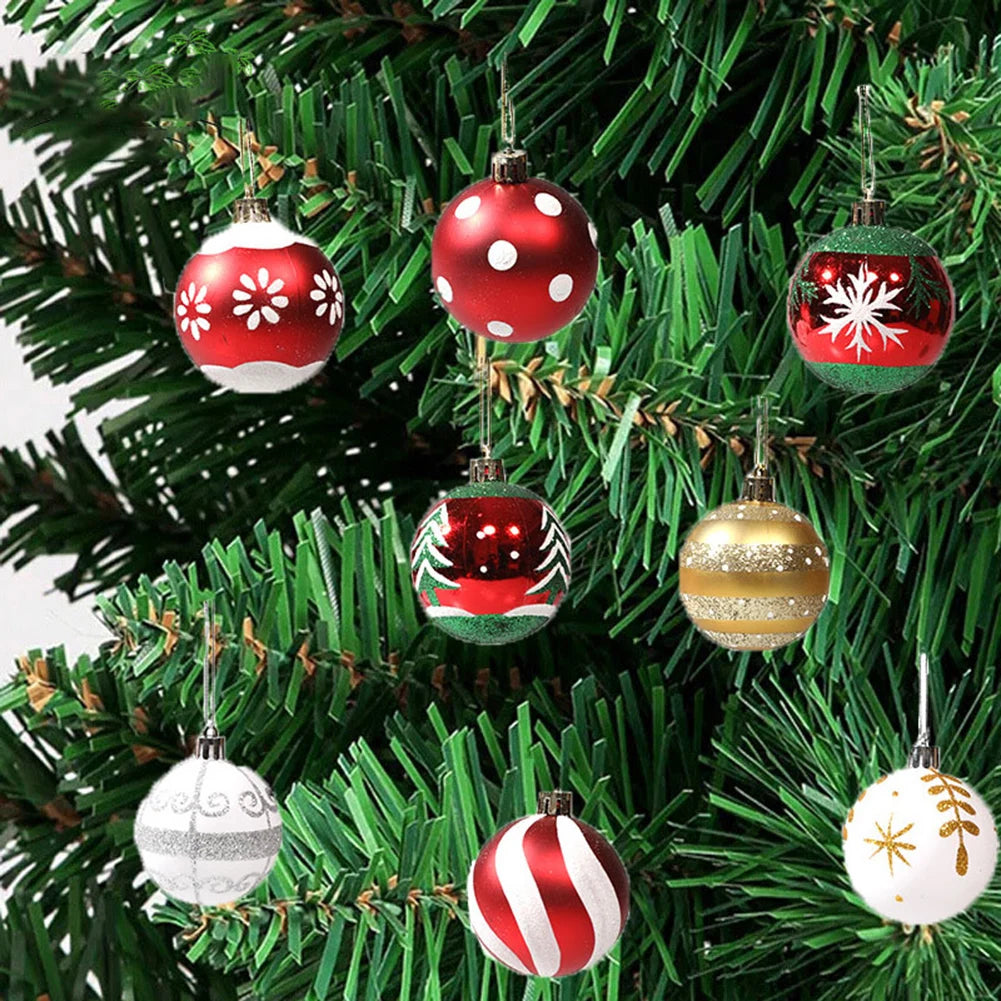 Electronic Christmas Ball Ornaments Shatterproof 6pcs Pack