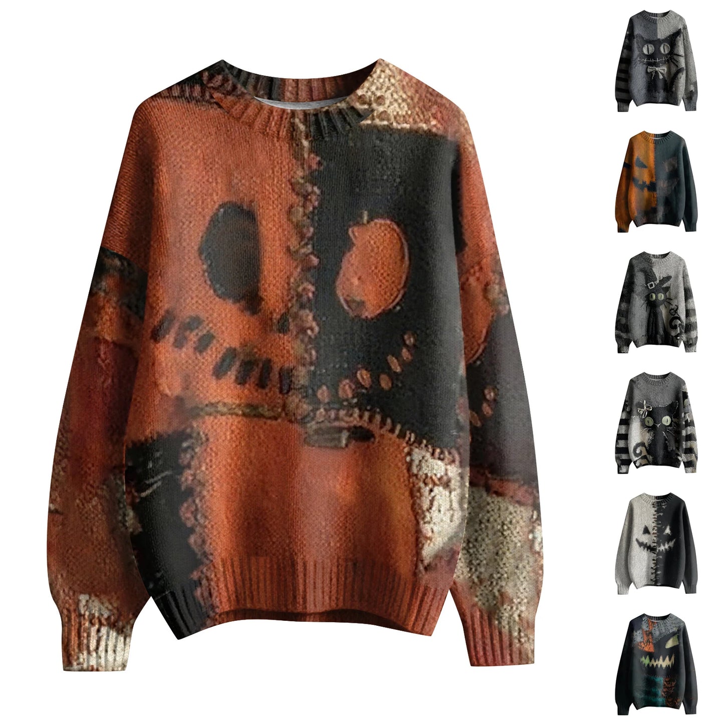 O Neck Knit Oversized Pullover For Women Sweater Casual