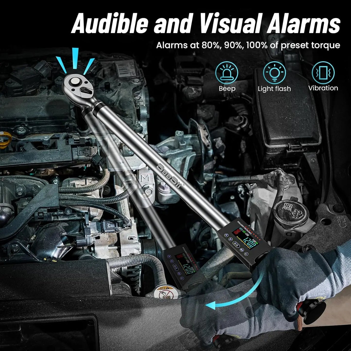 Seesii Digital Torque Wrench 340 Nm With Three Modes