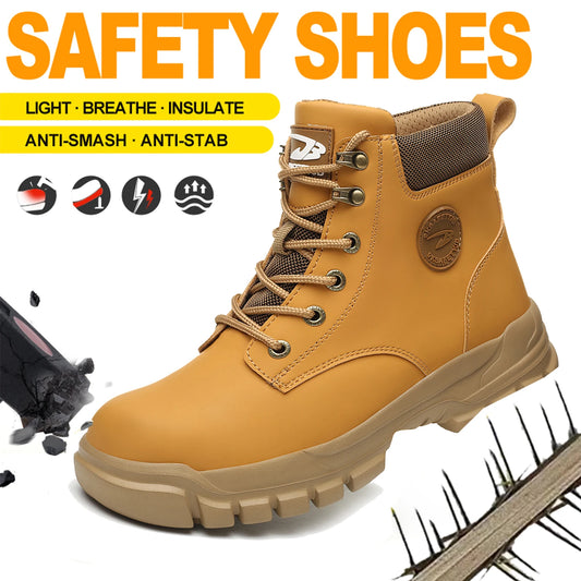 Department Name High Top PU Safety Shoes Anti Puncture Breathable