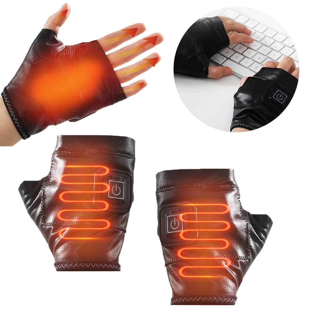 APWIKOGERCN Self Heating USB Rechargeable Electric Gloves
