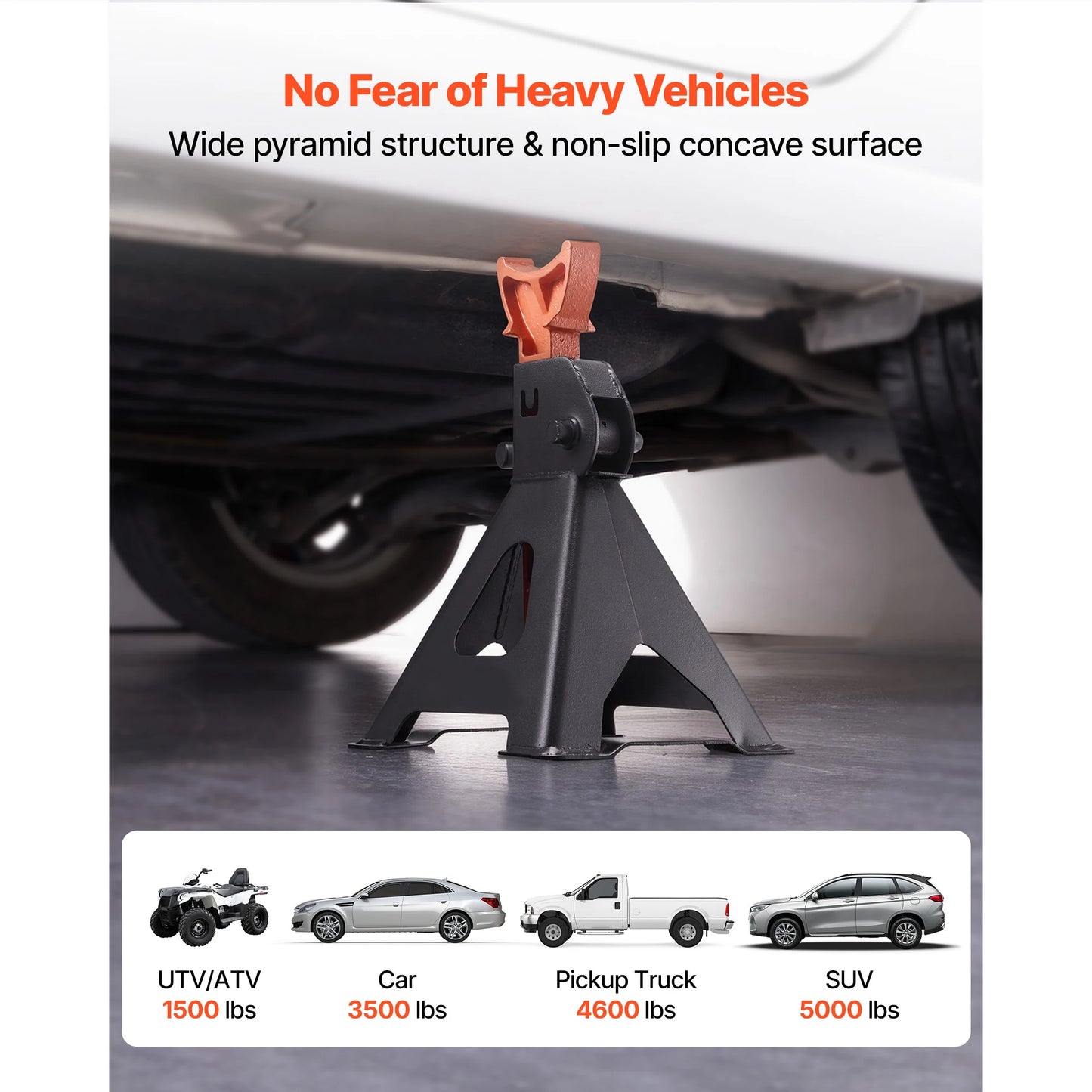 SucceBuy 3 Ton 6 Ton Heavy Duty Jack Stands Locking