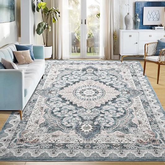 NoahasCN Nonslip Machine Washable Area Rug Living Room